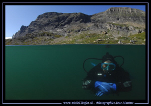 High Altitude Mountain lake diving... Que du bonheur... :... by Michel Lonfat 